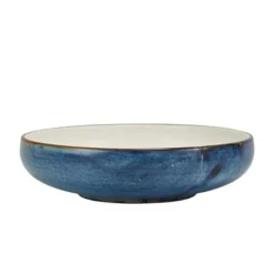 Terra Aqua Blå To-tonet Coupe Skål 24,5 cm Genware