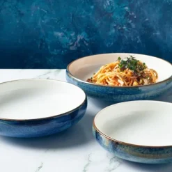 Terra Aqua Blå To-tonet Coupe Skål 20,5 cm Genware