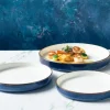 Terra Aqua Blå To-tonet Præsentationstallerken 26cm Genware