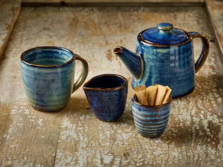 Terra Aqua Blue Dyppeskål 8,5 cl/3 oz Genware