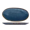 Terra Aqua Blue Økologisk Fad 31cm Genware