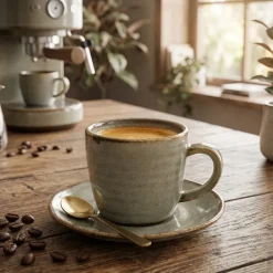 Terra Porcelain Grey Espressokop 9 cl / 3 oz