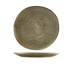 Terra Porcelain Grey Økologisk tallerken 25 cm