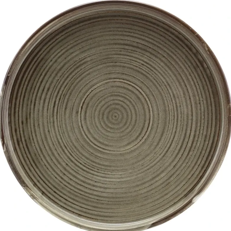 Terra Porcelain Grey Lav præsentationsplade 25 cm