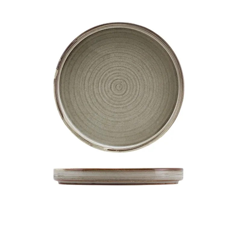 Terra Porcelain Grey Lav præsentationstallerken 18 cm