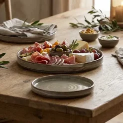 Terra Porcelain Grey Lav præsentationsfad 21 cm