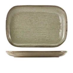Terra Porcelain Grey Rektangulær tallerken 29 x 19,5 cm