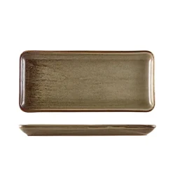 Terra Porcelain Grey Smal rektangulær fad 31 x 14 cm