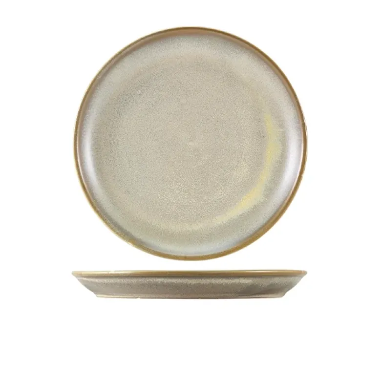 Terra Porcelain Matt Grå coupe tallerken 24 cm