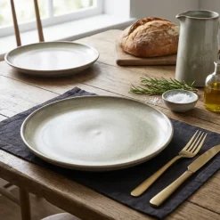 Terra Porcelain Matt Grå Coupe Tallerken 27,5 cm