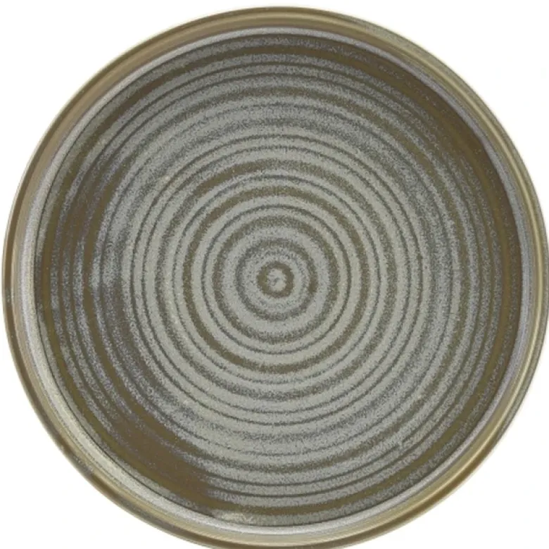 Terra Porcelain Matt Grå lav præsentationstallerken 21 cm