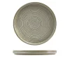 Terra Porcelain Matt Grå lav præsentationsplade 25 cm