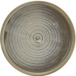 Terra Porcelain Matt Grå lav præsentationstallerken 18 cm