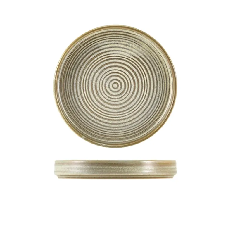 Terra Porcelain Matt Grå præsentationsplade 18 cm