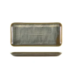 Terra Porcelain Matt Grå smal rektangulær fad 27 x 12,5 cm