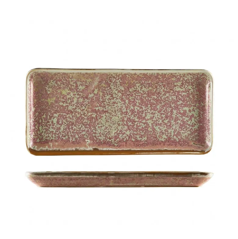 Terra Porcelain Rose Smal rektangulær fad 31 x 14 cm