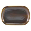 Terra Porcelain Rustic Kobber rektangulær plade 24 x 16,5 cm