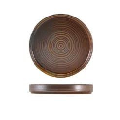 Terra Porcelain Rustic Kobber Præsentationsfad 18 cm