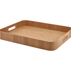Tjenerbakke Lys Finér Træ 45.5 x 36cm