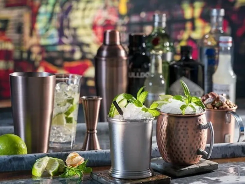 Tønde krus -MOSCOW MULE- Antik Stål