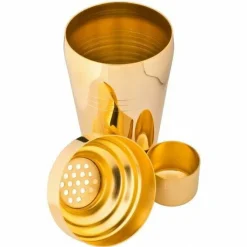 Tredelt Cocktailshaker Yukiwa Baron - gyldne - 510ml