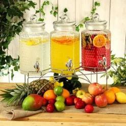 Triple drinks dispenser med stander 12 L