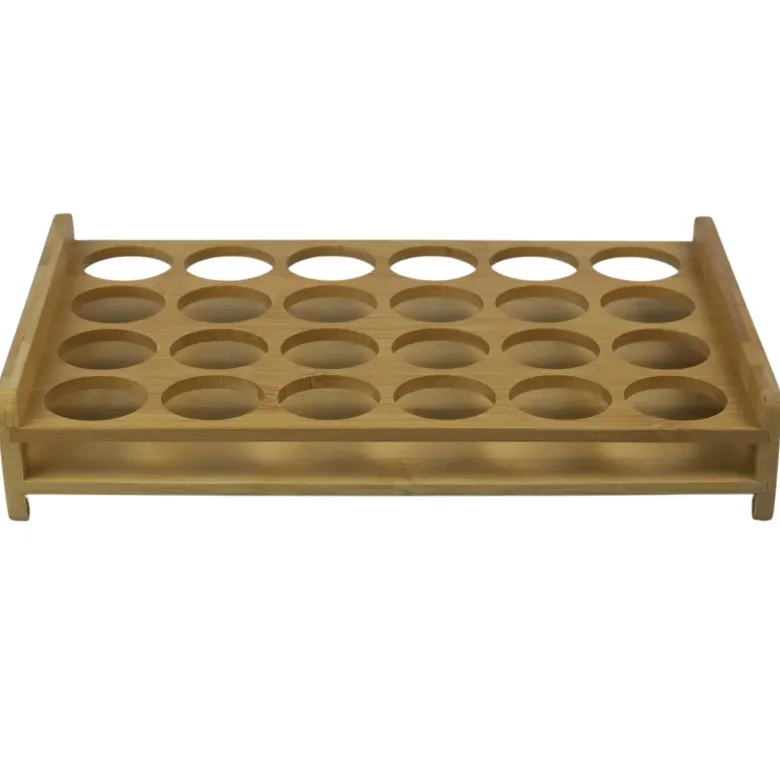 Træ Shotglas Holder til 24 Shots