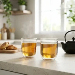 Varmebestandige Yunomi Kopper 17 cl - 2 stk