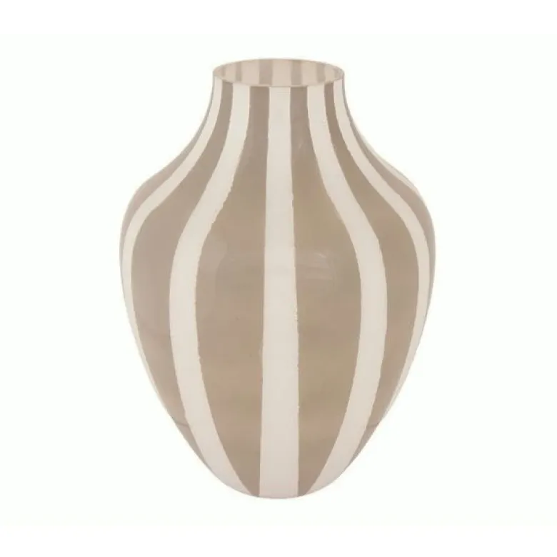 Vase Stribet HOME H: 25 cm, Ø: 18 cm