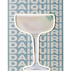 Vægdekoration neon Cocktails 40 cm