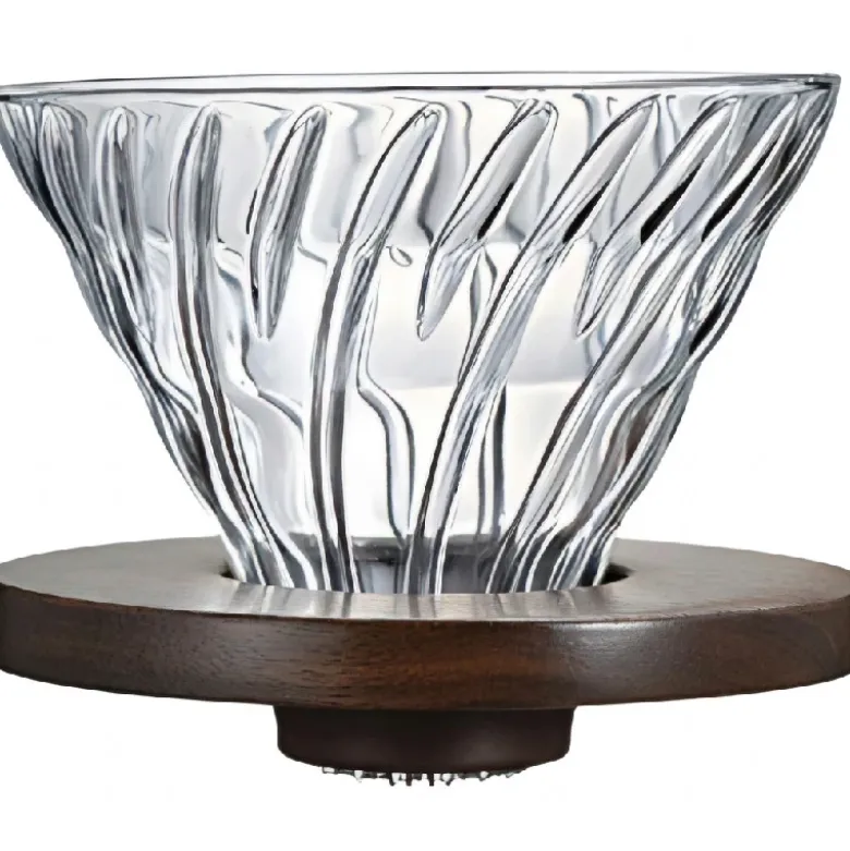 V60 Glasdripper Valnød - Hario