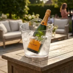 Vinkøler og Champagnekøler Plast Klar 8L