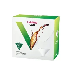V60 Kaffefiltre - 01 - 100 stk i æske - Hvid