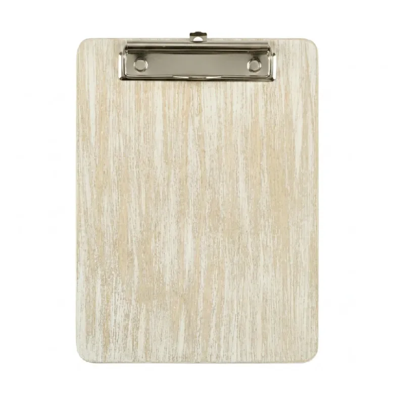 White Wash Wooden Menu Clipboard A5 18,5x24,5x0,6 cm