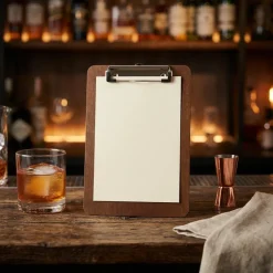 Wooden Menu Clipboard A5 18,5X24,5X0,6cm